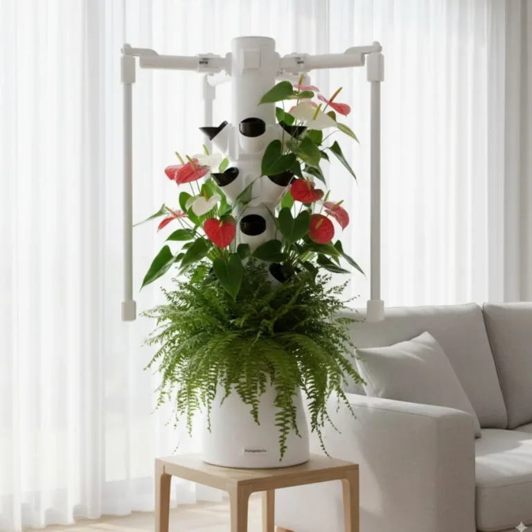 Hydroponisches Indoor-Gartensystem für den Anbau von frischem Gemüse und Kräutern zu Hause - homegarden.bio