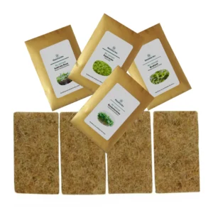 Microgreens Anzuchtset mit Hanfmatten für Hydroponik - Indoor Gardening Starter Kit von homegarden.bio