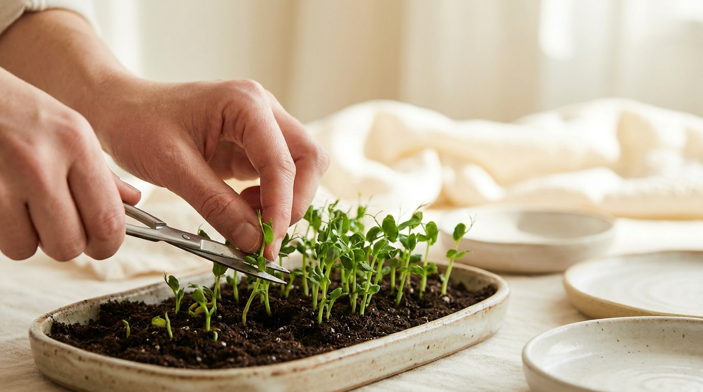 Selbstversorger-Kueche Teil 2: Microgreens – Erste Ernte in nur 7 Tagen