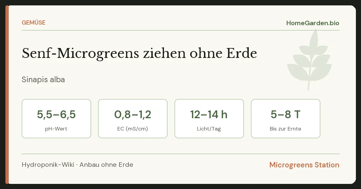 Senf-Microgreens ziehen ohne Erde